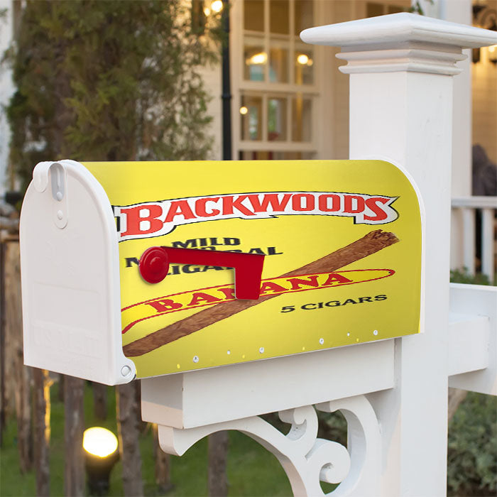 Yellow Backwoods Honey Berry Tobbaco Banana Magnetic Mailbox Cover 18" X 21" Outdoor Decor