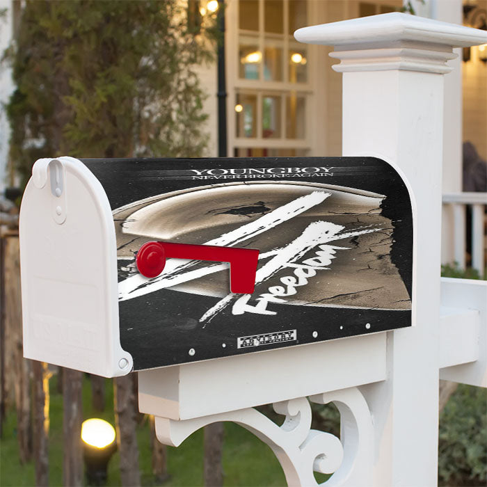 Youngboy Nba 4 Freedom Magnetic Mailbox Cover 18" X 21" Outdoor Decor