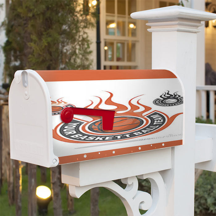 Your Basketball Team Magnetic Mailbox Cover 18" X 21" Outdoor Decor