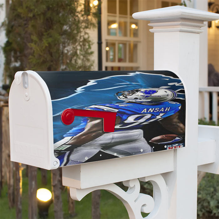 Ziggy Ansah Detroit Lions Magnetic Mailbox Cover 18" X 21" Outdoor Decor