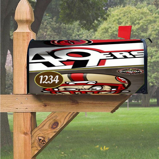 49Ers Magnetic Mailbox Cover 18" X 21" Outdoor Decor