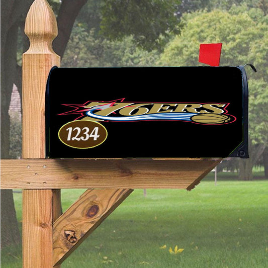 76Ers Basketball Team Logo Magnetic Mailbox Cover 18" X 21" Outdoor Decor
