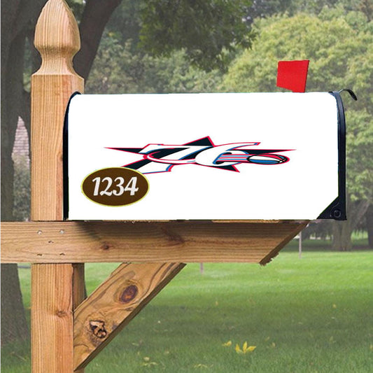 76Ers Logo Ball Back Magnetic Mailbox Cover 18" X 21" Outdoor Decor