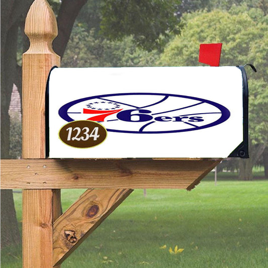 76Ers Old Logo Magnetic Mailbox Cover 18" X 21" Outdoor Decor