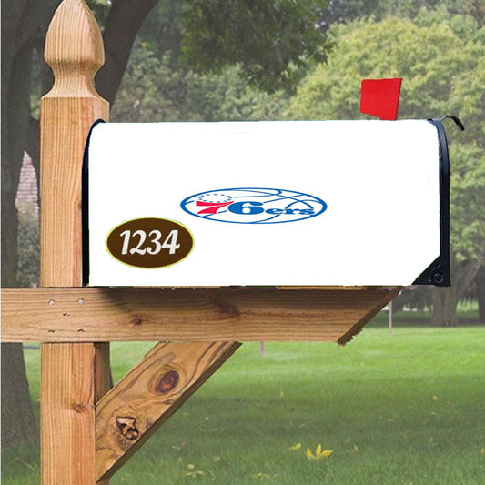 76Ers Partial Primary Magnetic Mailbox Cover 18" X 21" Outdoor Decor