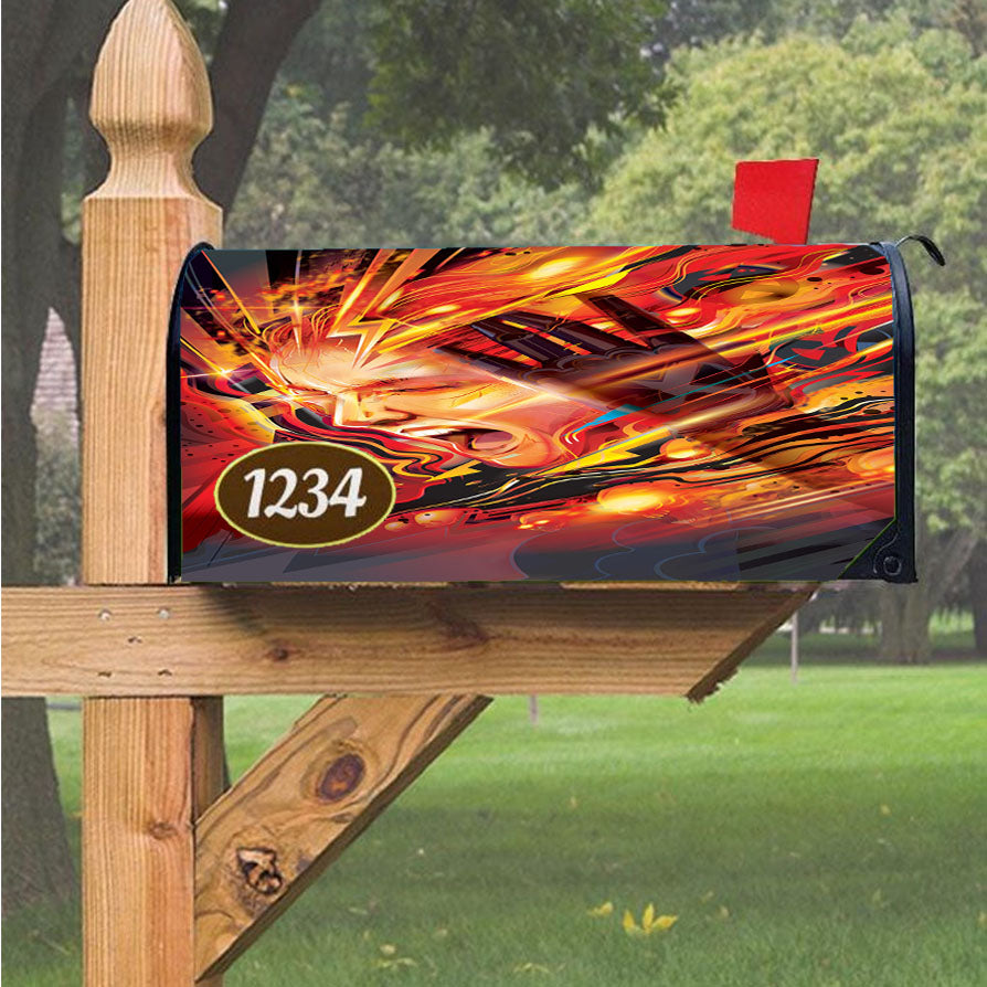 Wonder Woman Gold Logo Magnetic Mailbox Cover 18" x 21" Outdoor Decor