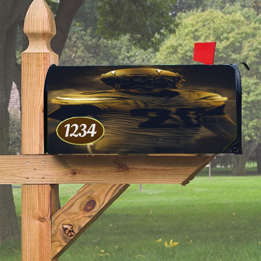 Wonder Woman Gold Logo Magnetic Mailbox Cover 18" x 21" Outdoor Decor
