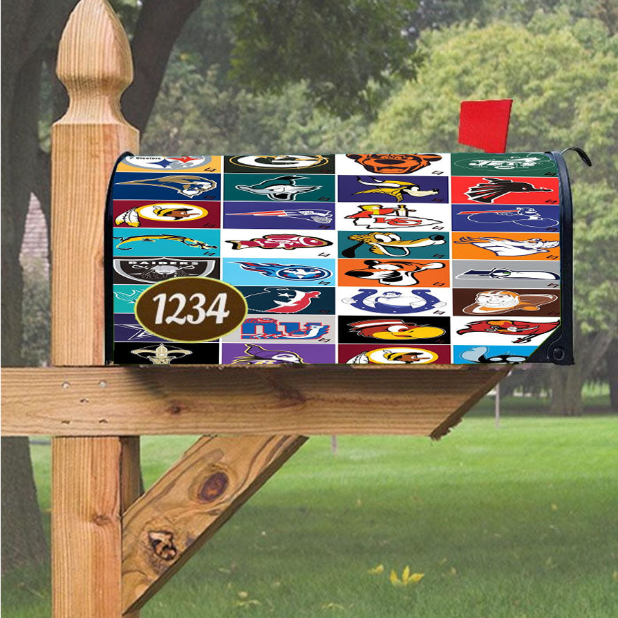 Wonder Woman Gold Logo Magnetic Mailbox Cover 18" x 21" Outdoor Decor