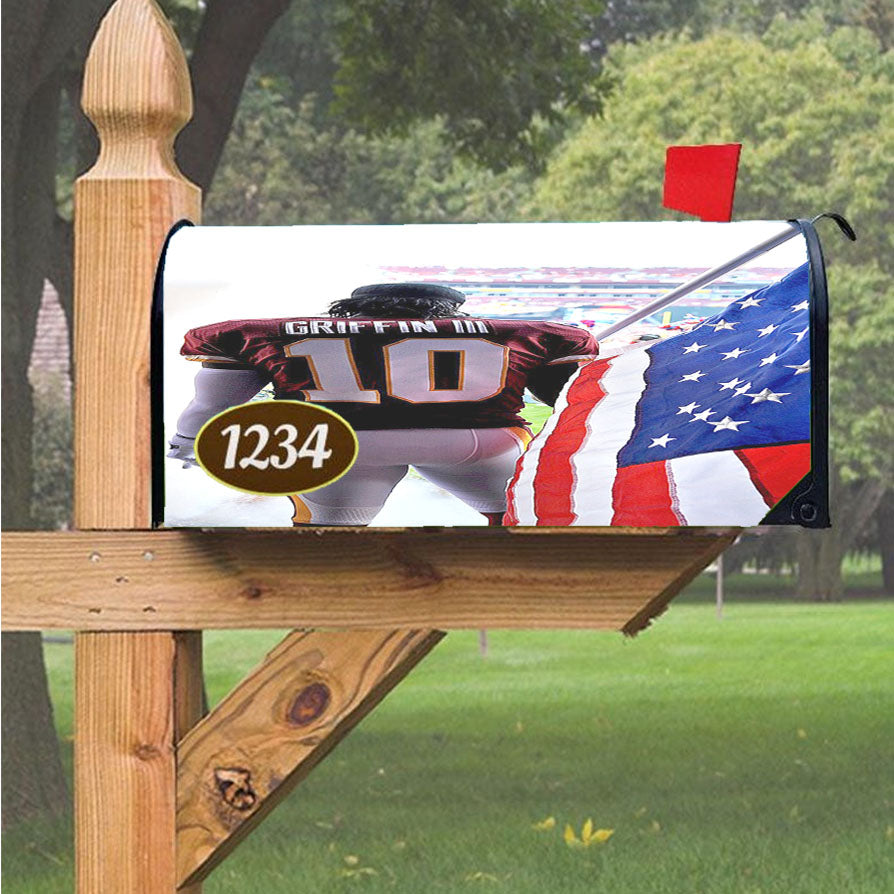 Wonder Woman Gold Logo Magnetic Mailbox Cover 18" x 21" Outdoor Decor