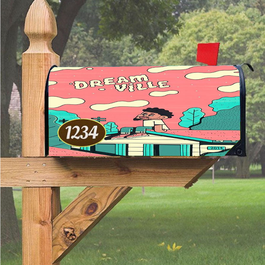 Wonder Woman Gold Logo Magnetic Mailbox Cover 18" x 21" Outdoor Decor