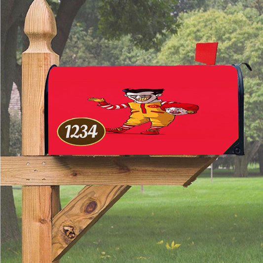 Joker Mcdonald Clown Custom Magnetic Mailbox Cover 18" X 21" Outdoor Decor