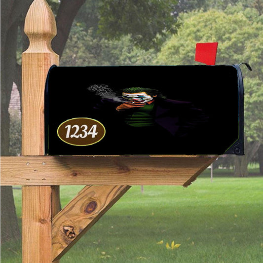 Joker Smoke While Laugh Hahaha Magnetic Mailbox Cover 18" X 21" Outdoor Decor