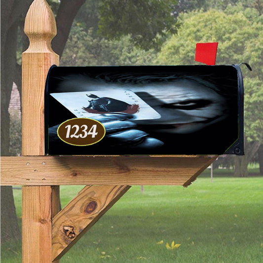 Joker With Playing Card Batman Magnetic Mailbox Cover 18" X 21" Outdoor Decor
