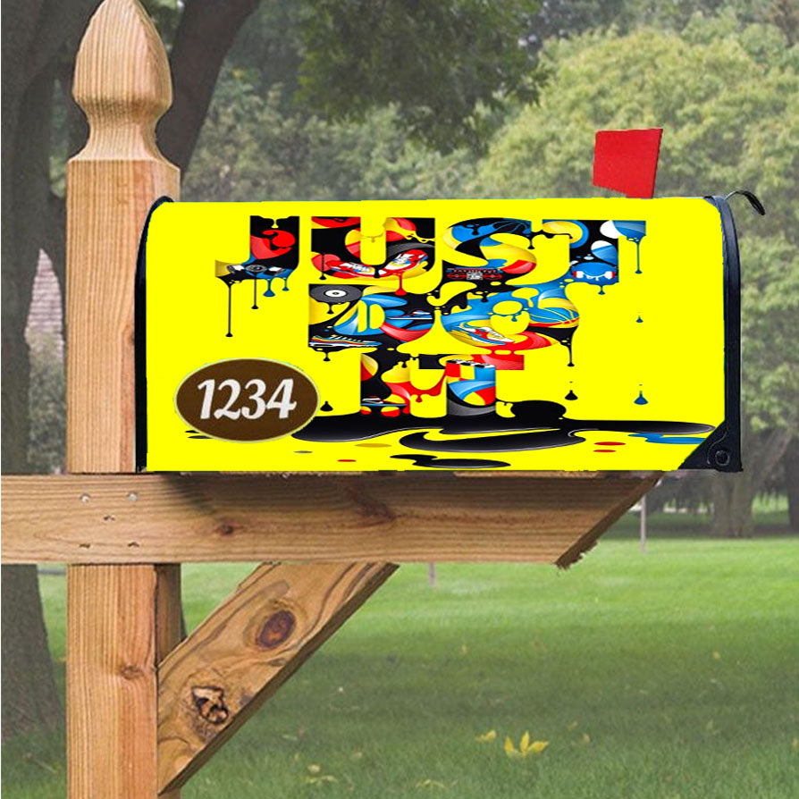 Wonder Woman Gold Logo Magnetic Mailbox Cover 18" x 21" Outdoor Decor