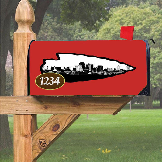 Kansas City Chiefs Emblem Magnetic Mailbox Cover 18" X 21" Outdoor Decor