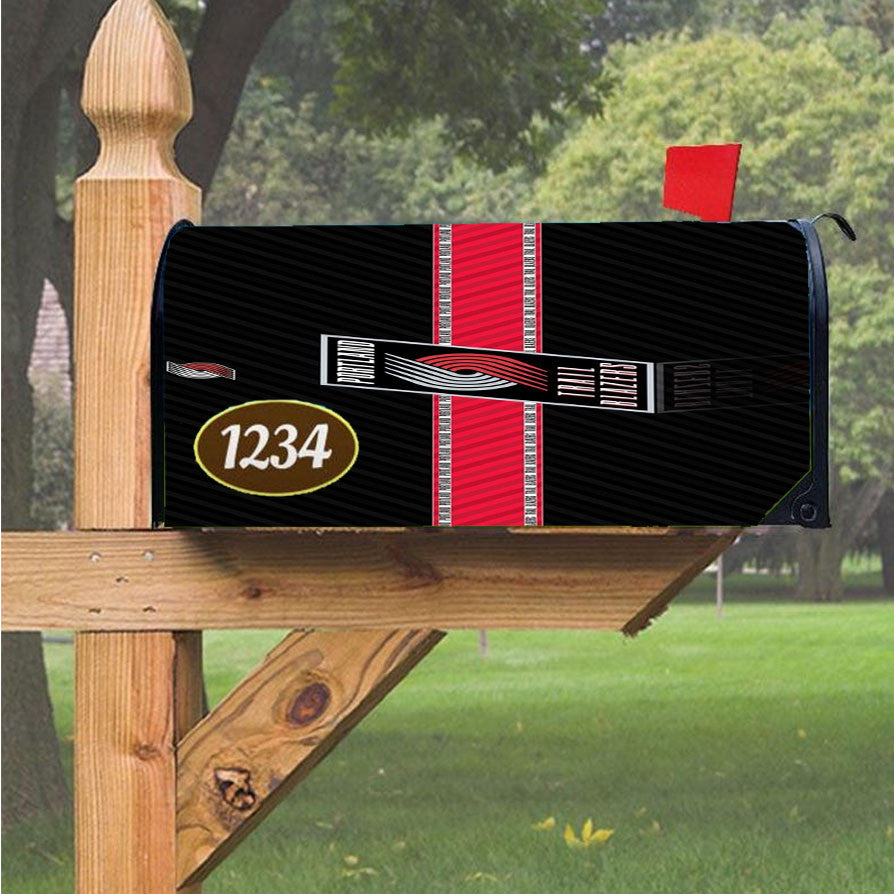 Nba Portland Trail Blazers Logo Magnetic Mailbox Cover 18" X 21" Outdoor Decor