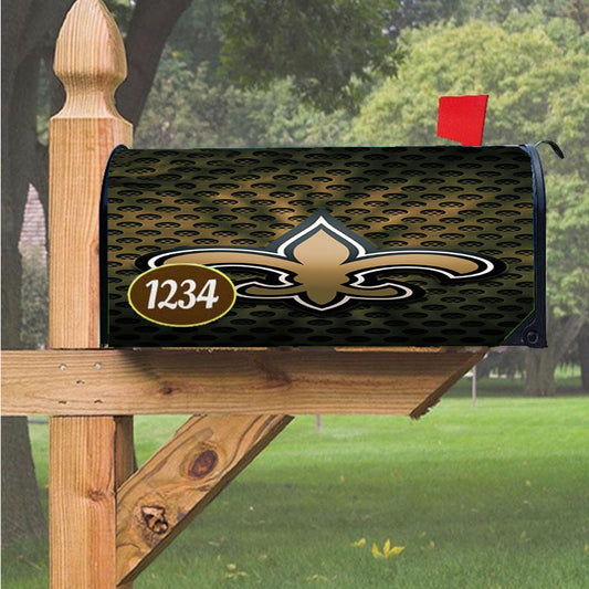 New Orleans Saints 2 Magnetic Mailbox Cover 18" X 21" Outdoor Decor