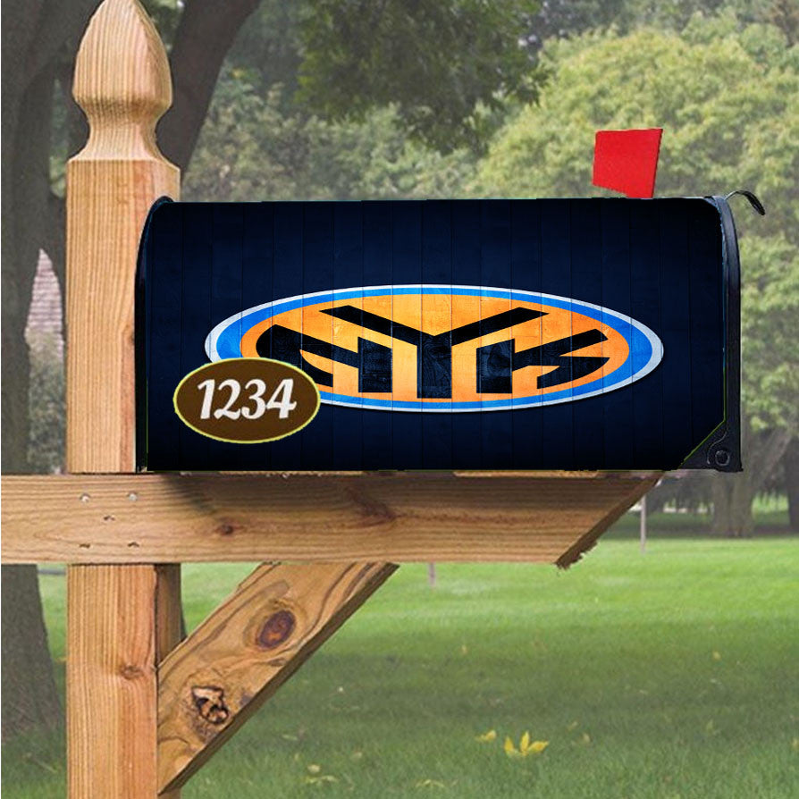 New York Knicks Hardwood Magnetic Mailbox Cover 18" X 21" Outdoor Decor