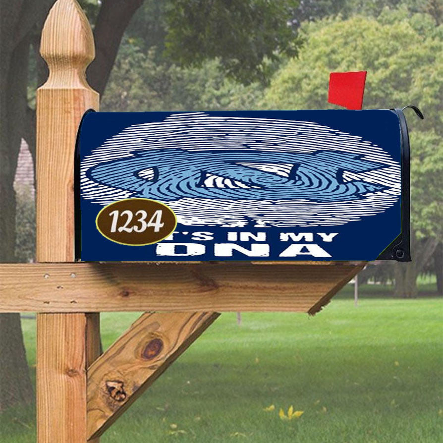 North Carolina Tar Heels It S In My Dna Magnetic Mailbox Cover 18" X 21" Outdoor Decor