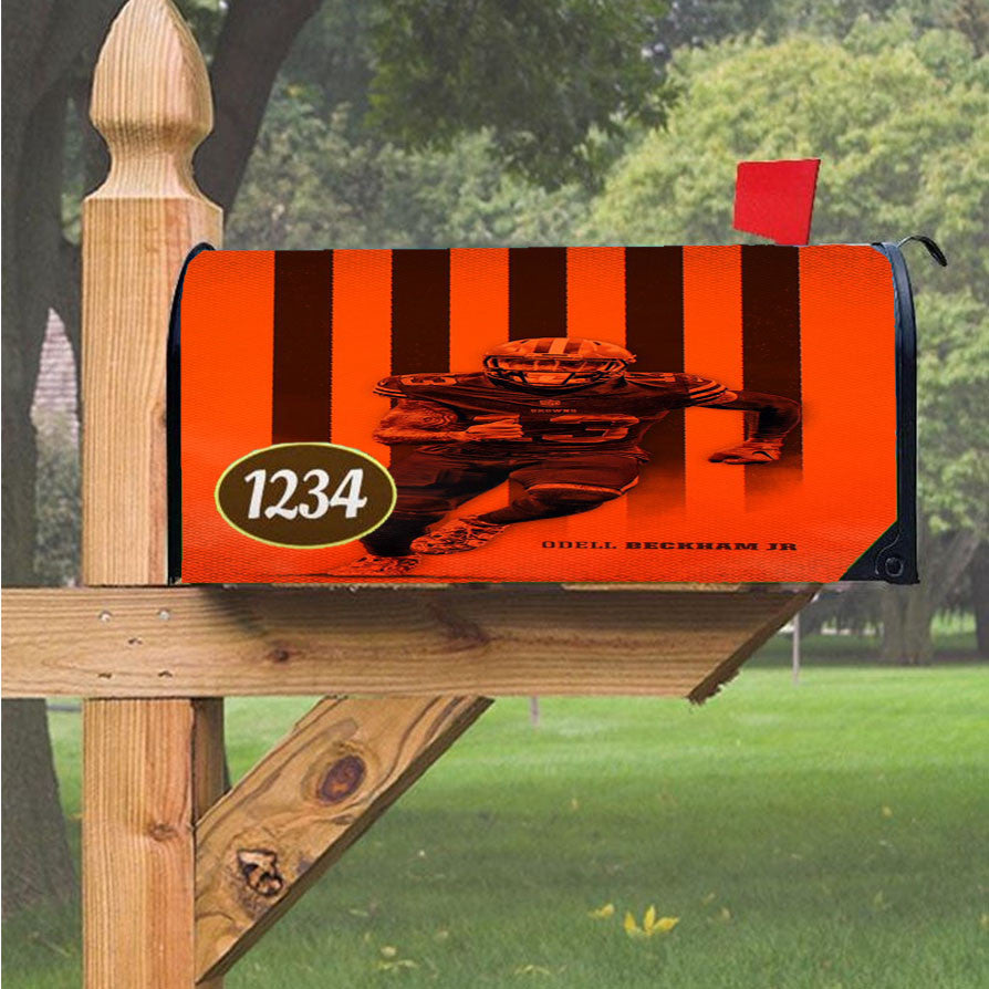 Odell Beckham Jr Best Cleveland Brown Player Magnetic Mailbox Cover 18" X 21" Outdoor Decor