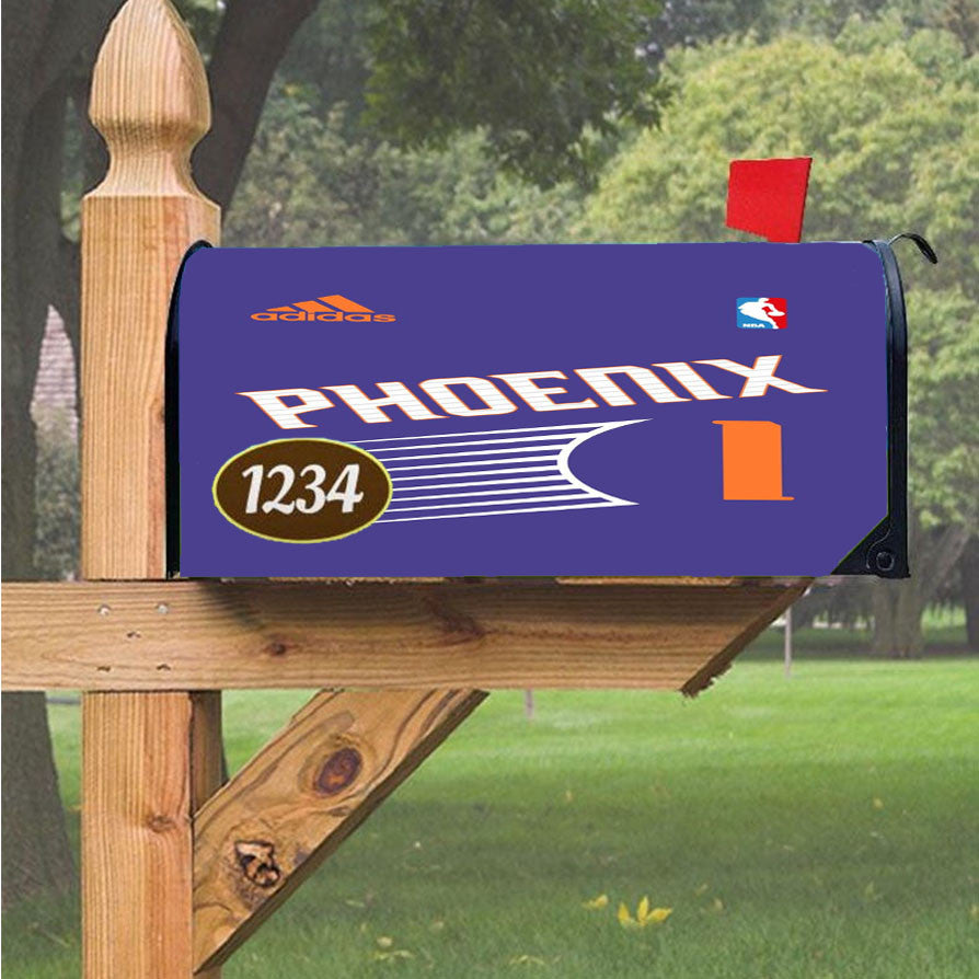 Phoenix 1 Jersey Nba Magnetic Mailbox Cover 18" X 21" Outdoor Decor