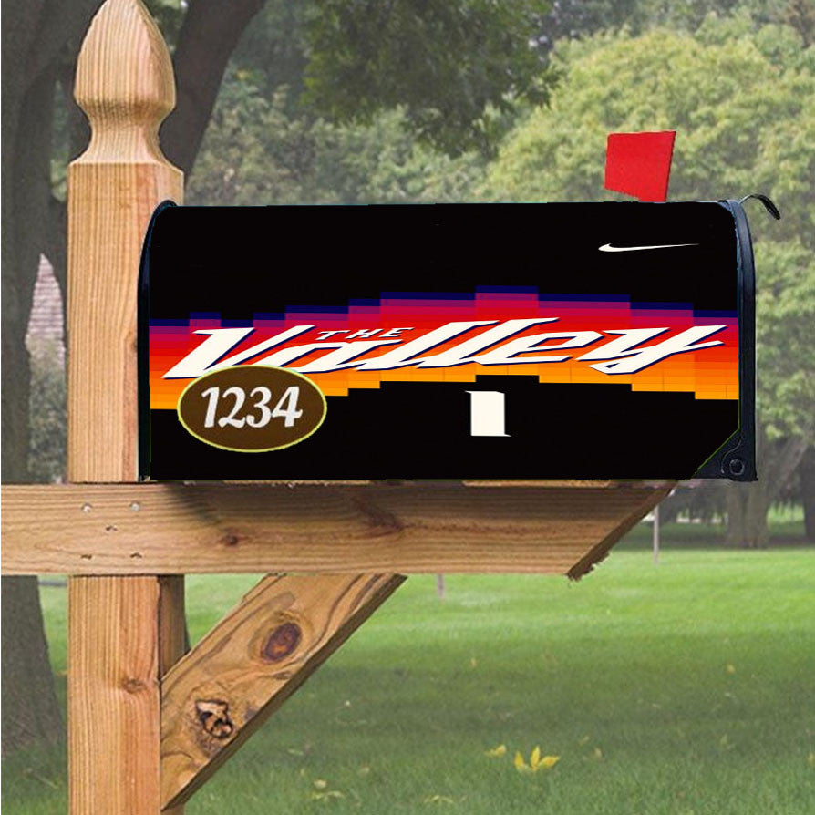 Phoenix Suns Basketball The Valley Magnetic Mailbox Cover 18" X 21" Outdoor Decor