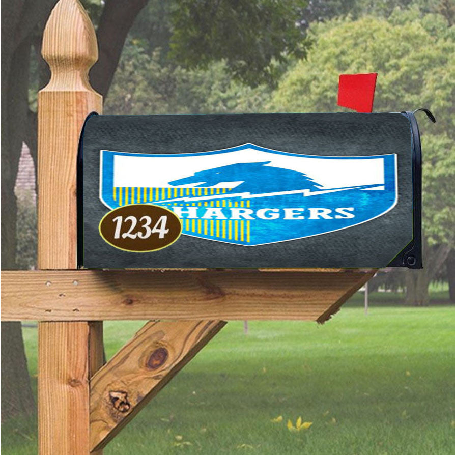 San Diego Chargers Logo Magnetic Mailbox Cover 18" X 21" Outdoor Decor