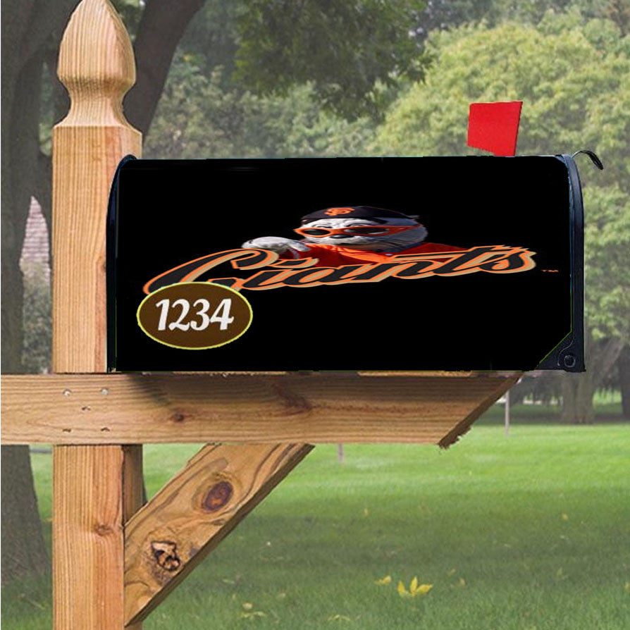 San Francisco Giants Baseball Art Magnetic Mailbox Cover 18" X 21" Outdoor Decor