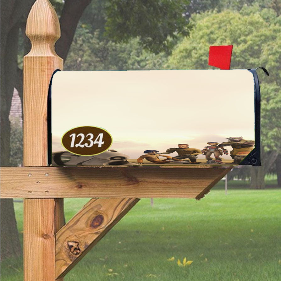 Wonder Woman Gold Logo Magnetic Mailbox Cover 18" x 21" Outdoor Decor