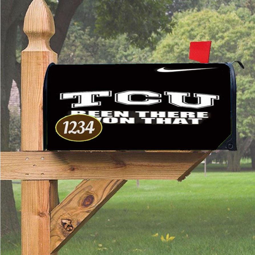 Tcu Been There Magnetic Mailbox Cover 18" X 21" Outdoor Decor