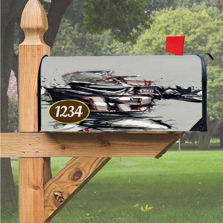 Tom Brady Sketch Magnetic Mailbox Cover 18" X 21" Outdoor Decor