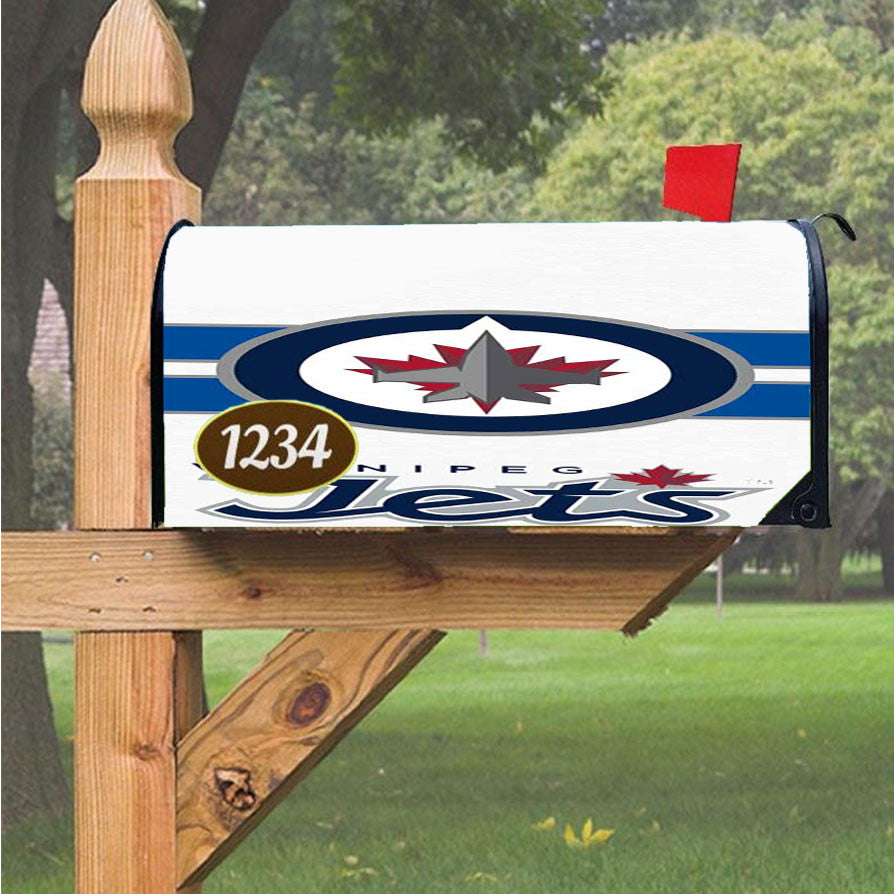 Winnipeg Jets Logo 2 Magnetic Mailbox Cover 18" X 21" Outdoor Decor