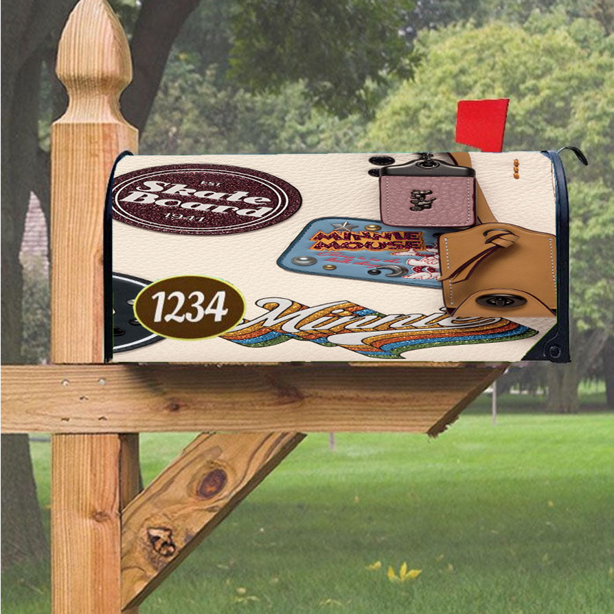 Coach Disney Patch Magnetic Mailbox Cover 18" x 21" Outdoor Decor