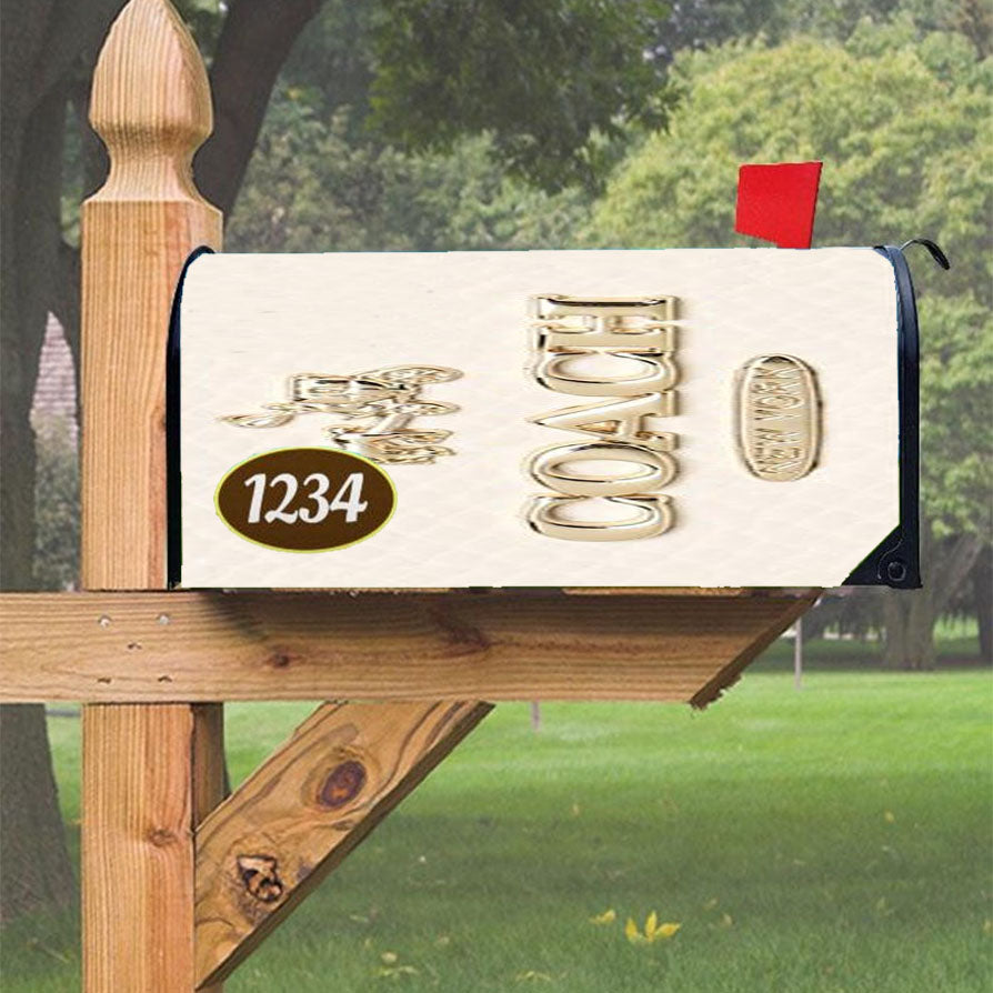 Coach Pink Pattern Mate Magnetic Mailbox Cover 18" x 21" Outdoor Decor