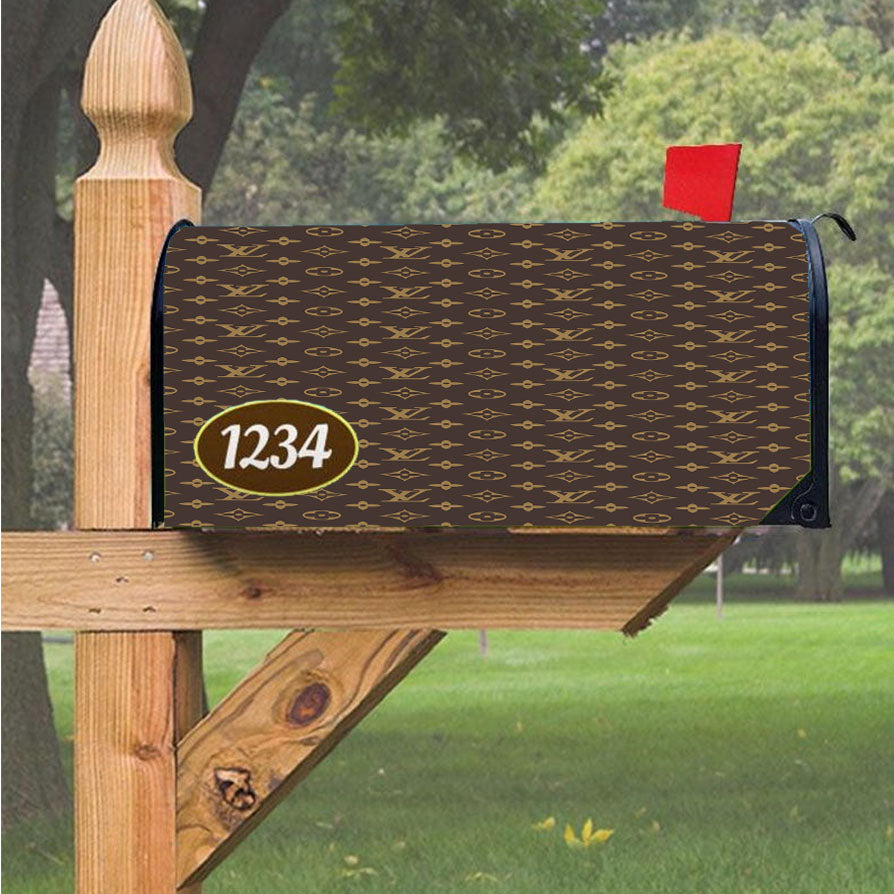 Louis Vuitton Aesthetic Magnetic Mailbox Cover 18" x 21" Outdoor Decor