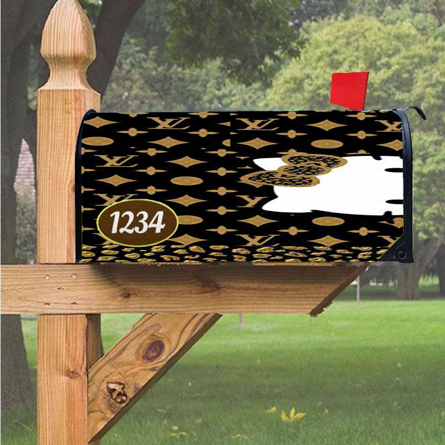 Louis Vuitton Hello Kitty Magnetic Mailbox Cover 18" x 21" Outdoor Decor