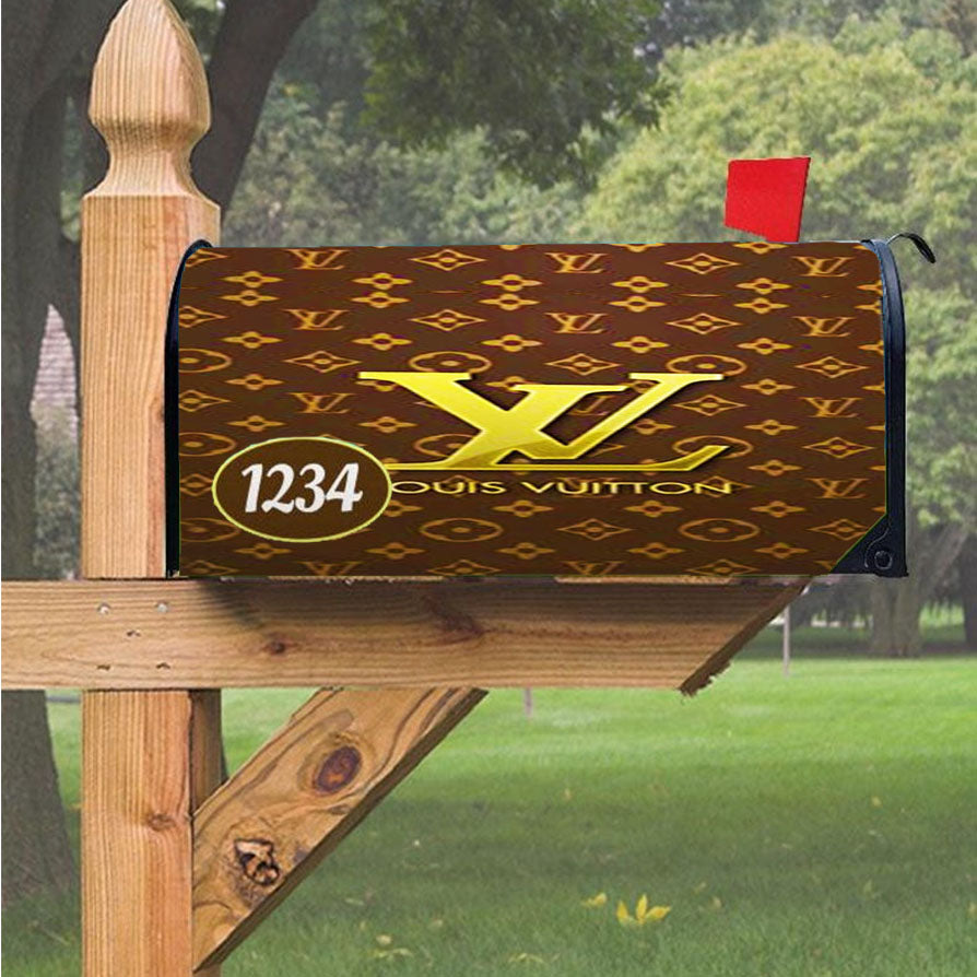 Louis Vuitton Logo Magnetic Mailbox Cover 18" x 21" Outdoor Decor