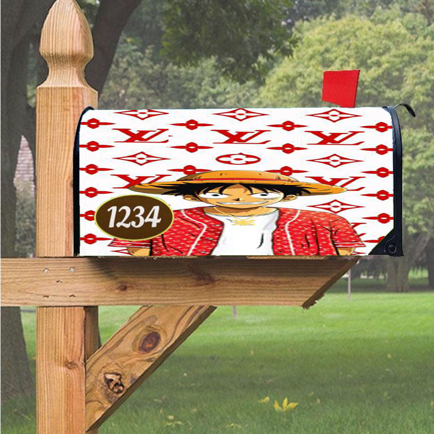 Louis Vuitton Mugiwara No Luffy Magnetic Mailbox Cover 18" x 21" Outdoor Decor
