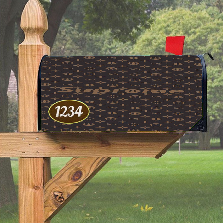 Louis Vuitton Supreme Magnetic Mailbox Cover 18" x 21" Outdoor Decor