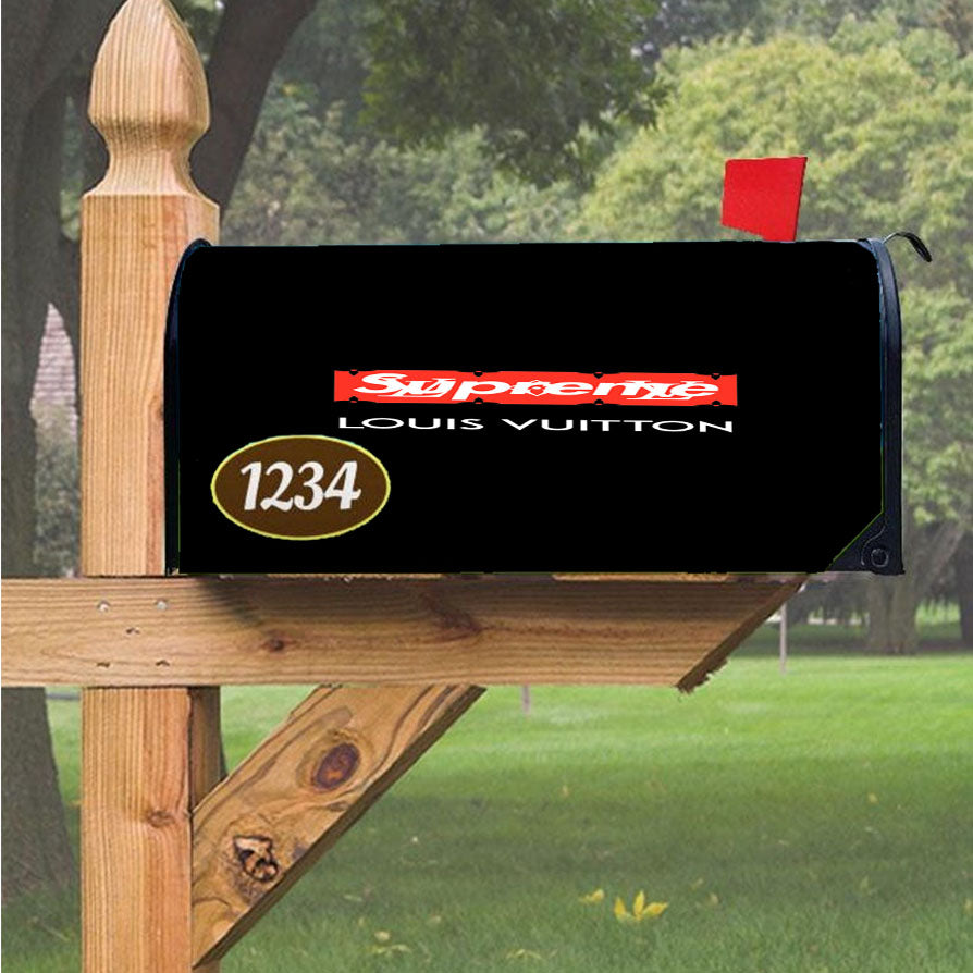 Louis Vuitton Supreme Simple Magnetic Mailbox Cover 18" x 21" Outdoor Decor