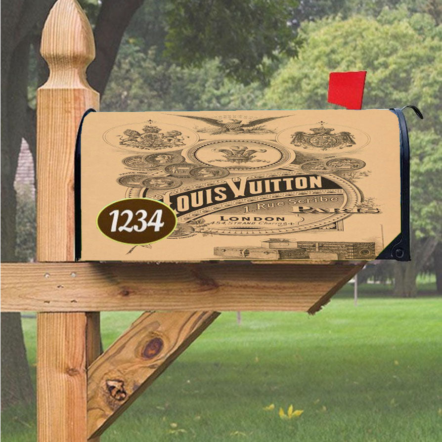 Louis Vuitton Vintage Magnetic Mailbox Cover 18" x 21" Outdoor Decor