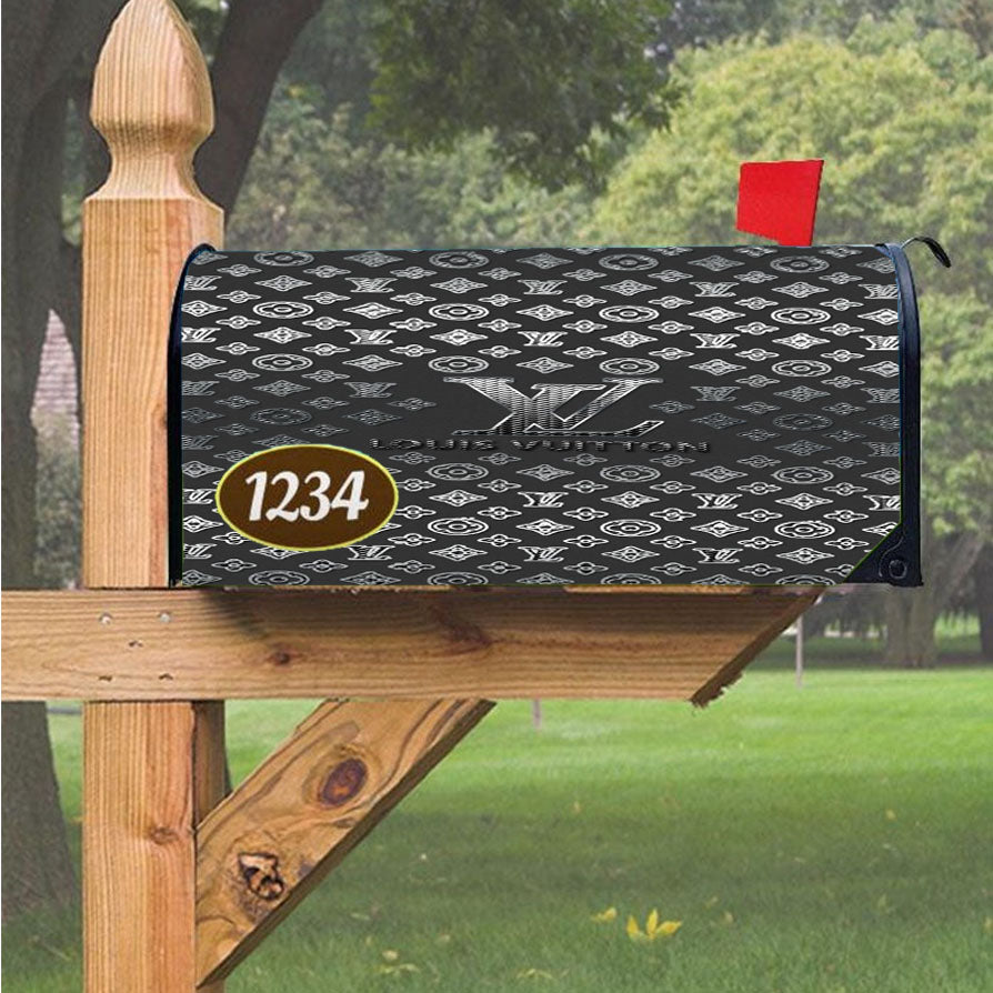 Louis Vuitton Wallpaper Magnetic Mailbox Cover 18" x 21" Outdoor Decor