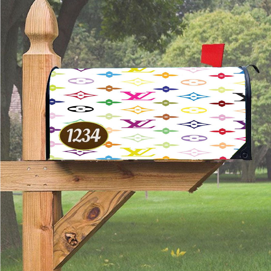 Rainbow Supreme X Louis Vuitton Magnetic Mailbox Cover 18" x 21" Outdoor Decor