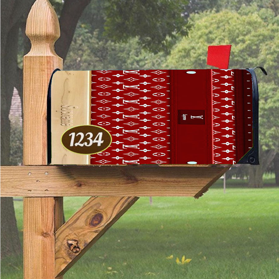 Supreme Louis Vuitton Wood Magnetic Mailbox Cover 18" x 21" Outdoor Decor