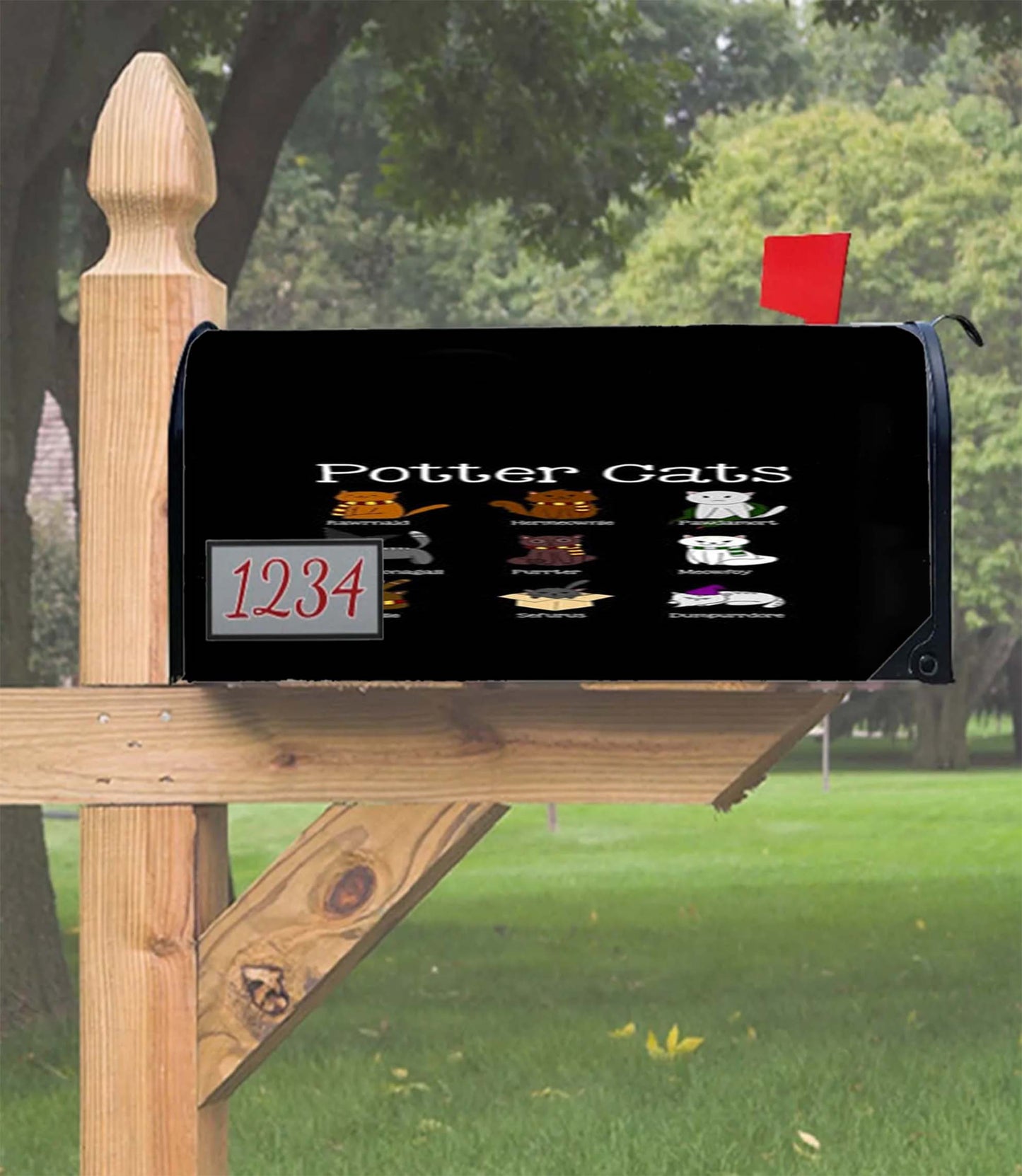 Harry Pawter Cats Mailbox Cover