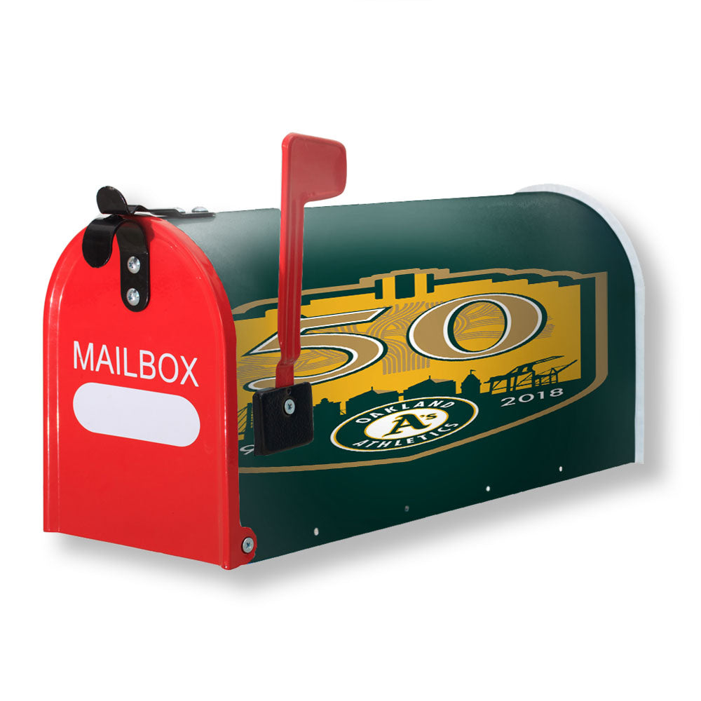 50Th Oakland Athletics Magnetic Mailbox Cover - 18.0" x 21.0"