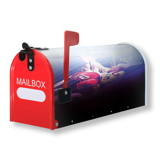 76Ers Dunk Over Larry Bird Widescreen Magnetic Mailbox Cover - 18.0" x 21.0"