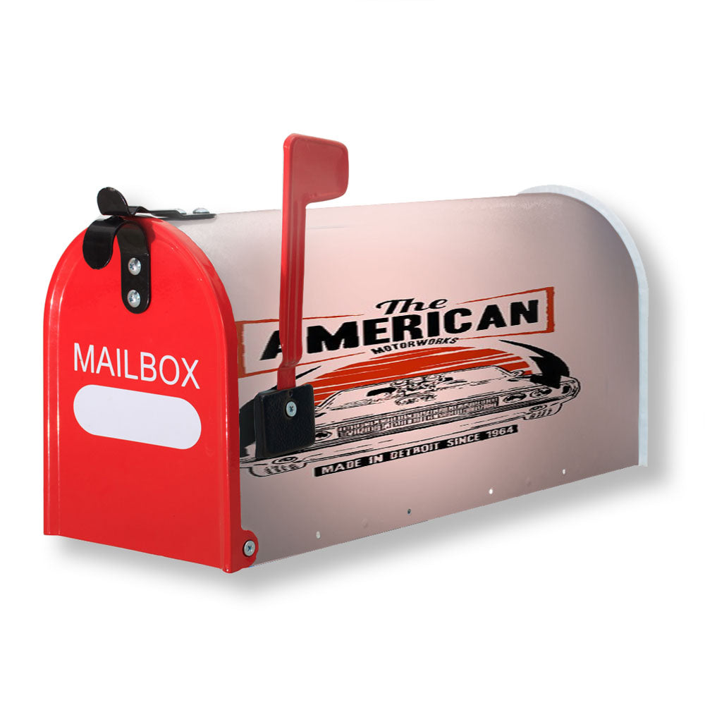 American Muscle Car Dodge Challenger Detroit Souvenirs Michigan V8 Magnetic Mailbox Cover - 18.0" x 21.0"