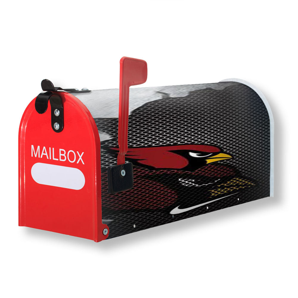 Arizona Cardinals Broken Mesh Magnetic Mailbox Cover - 18.0" x 21.0"