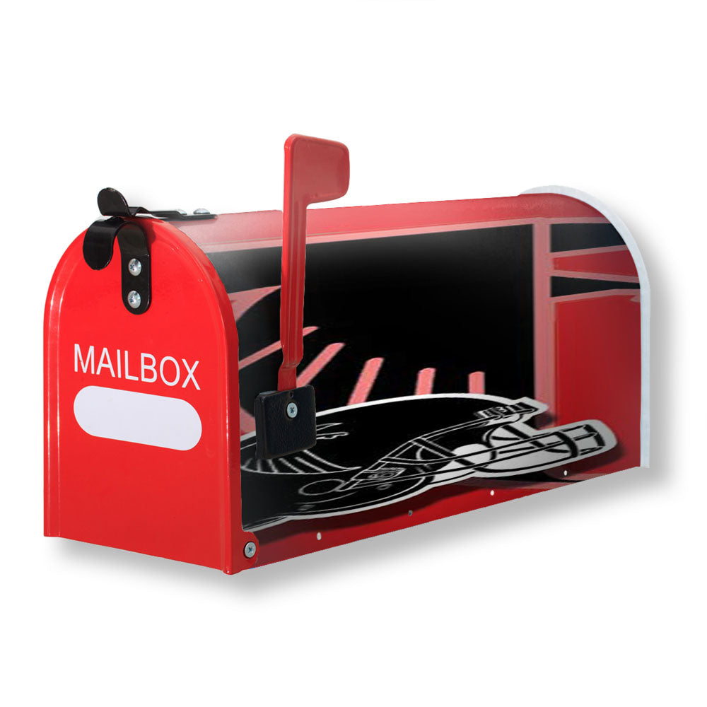 Atlanta Falcons Helmet Overlap Magnetic Mailbox Cover - 18.0" x 21.0"